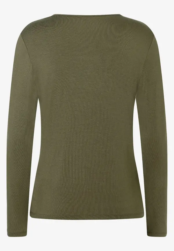 More & More Langarm-T-Shirt, dunkelgrün, Winter-Kollektion Saisonschlussverkauf