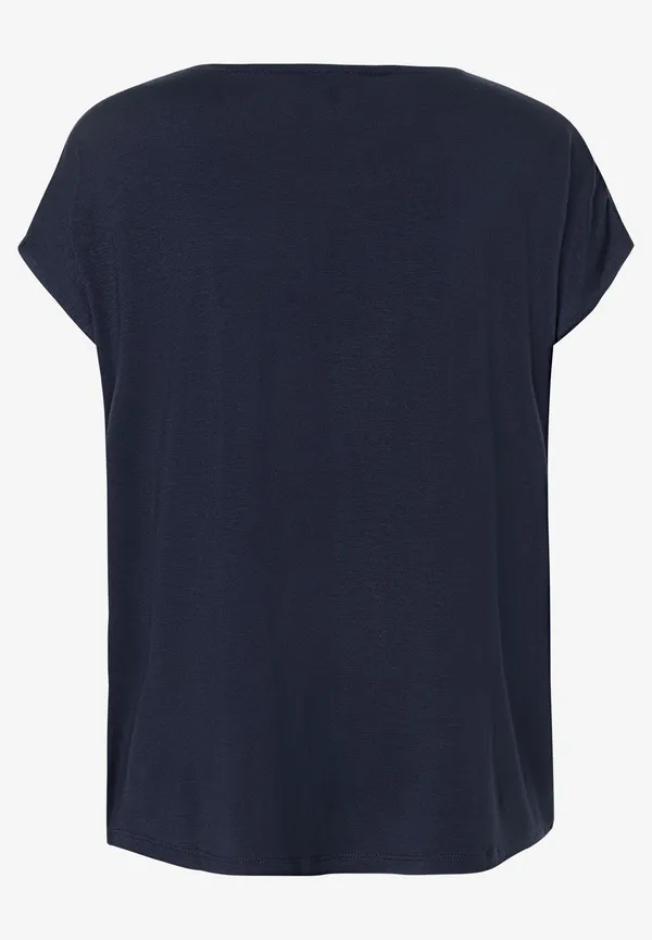 More & More Shirt mit Satinfront, marine Muttertagsangebot