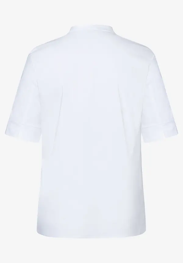 More & More Baumwoll/Stretch Bluse mit Stehkragen, weiß, Sommer-Kollektion Vatertagsangebot