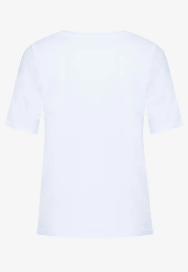 More & More T-Shirt mit Frontprint, weiß, Sommer-Kollektion Online Outlet