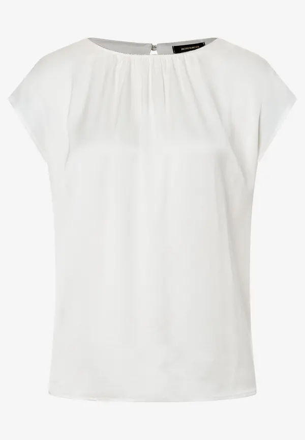 More & More Satinbluse, ecru, Sommer-Kollektion Zeitlich begrenztes Angebot