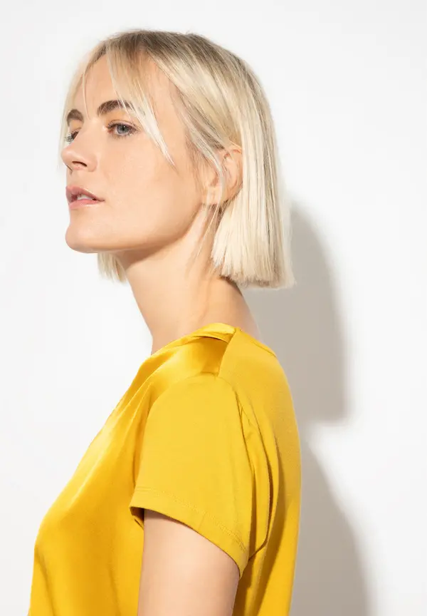 More & More Blusenshirt, warm sunglow, Sommer-Kollektion Riesige Ersparnisse