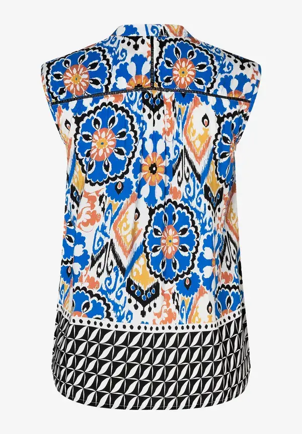 More & More ärmellose Bluse, Ornament-Print, Sommer-Kollektion Super Sparpreis