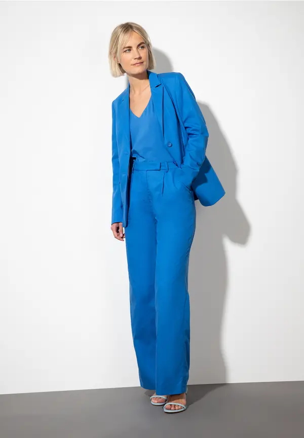 More & More Leinen/Lyocell Blazer, magic blue, Sommer-Kollektion Begrenzte Freigabe