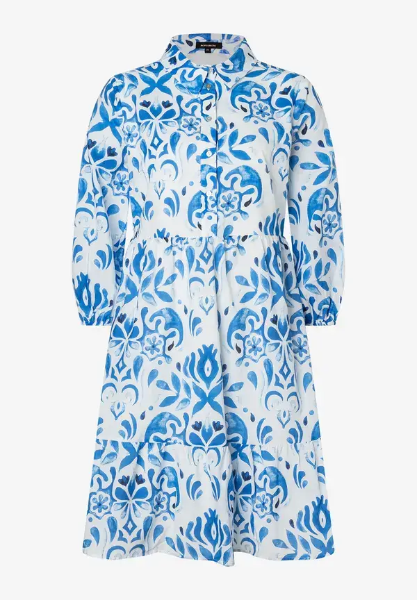 More & More Hemdblusenkleid, blau/weiß, Sommer-Kollektion Bis zu 60% Rabatt