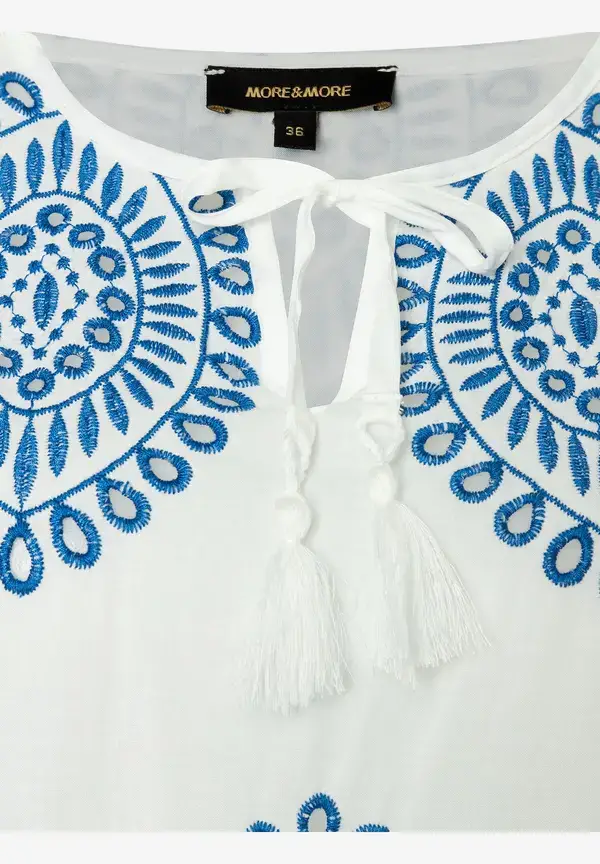 More & More Spitzentunika, weiß/blau, Sommer-Kollektion Nur für heute