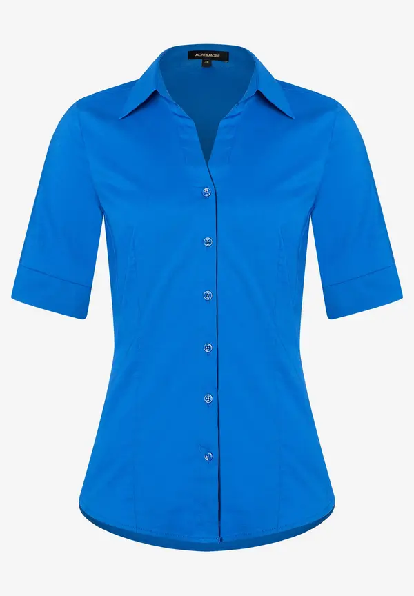 More & More Baumwoll/Stretch Bluse, magic blue, Sommer-Kollektion Vierteljährliche Förderung