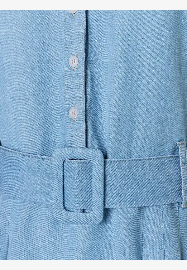 More & More Lyocell Kleid, denim blue, Sommer-Kollektion Bis zu 55% Rabatt