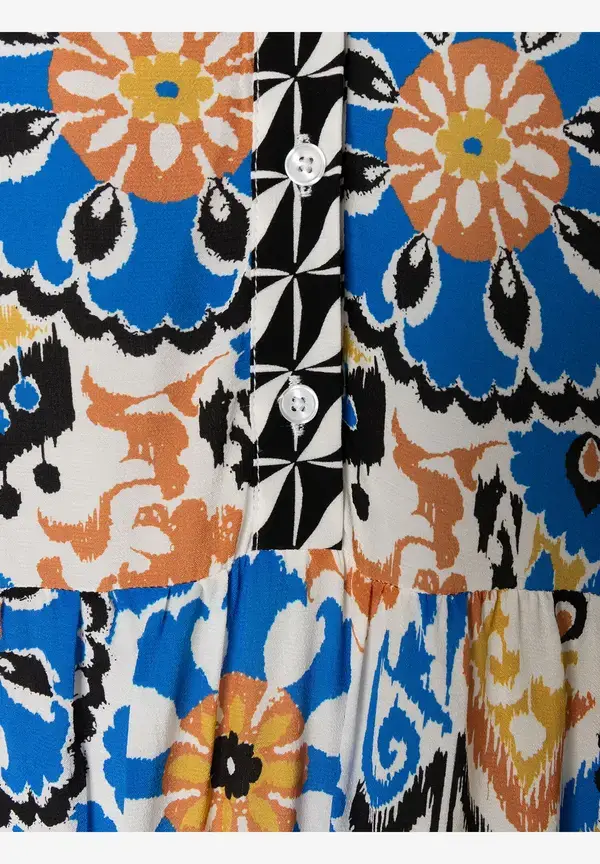 More & More langes Tunikakleid, Ornament-Print, Sommer-Kollektion Nur noch ein Tag übrig