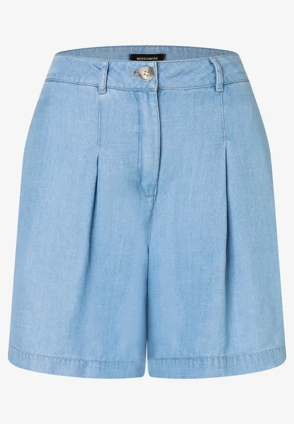 More & More weite Lyocell Shorts, denim blue, Sommer-Kollektion Super Rabatt