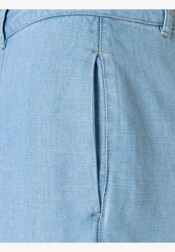 More & More weite Lyocell Shorts, denim blue, Sommer-Kollektion Super Rabatt