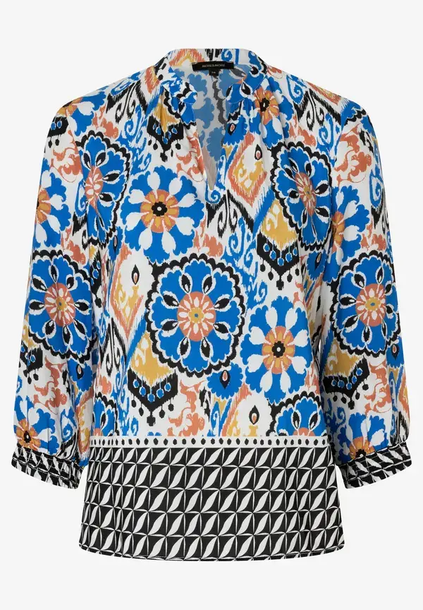 More & More Viskosebluse, Ornament-Print, Sommer-Kollektion Kostenloser Versand international