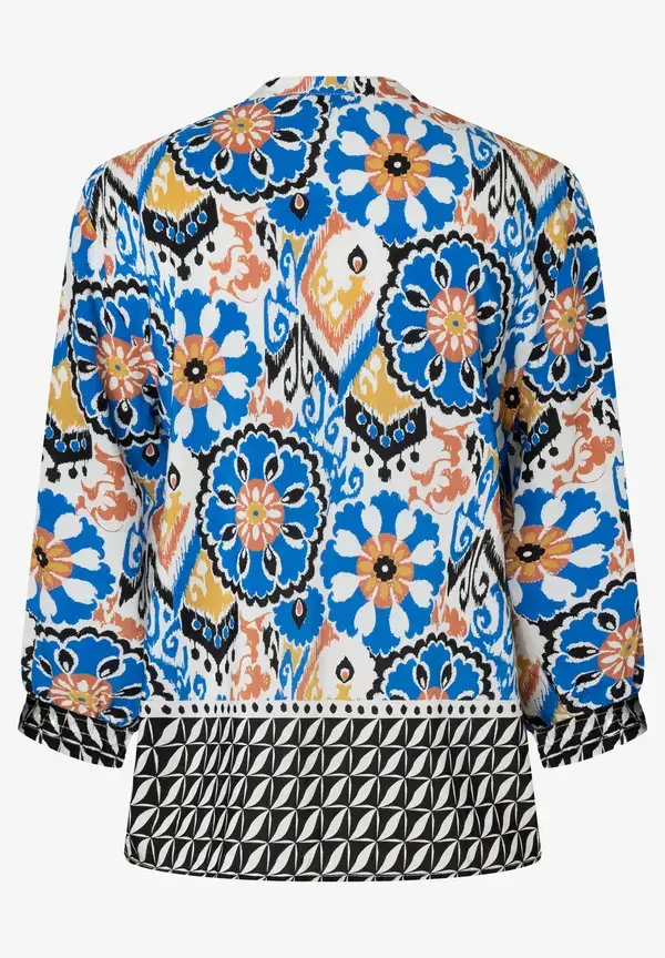 More & More Viskosebluse, Ornament-Print, Sommer-Kollektion Kostenloser Versand international