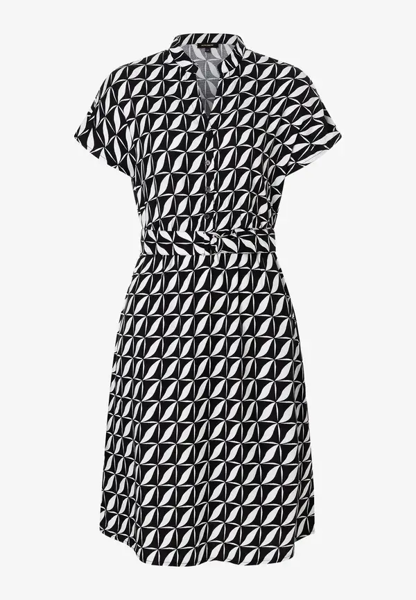 More & More Blusenkleid, grafischer Print, Sommer-Kollektion Black Friday Preise