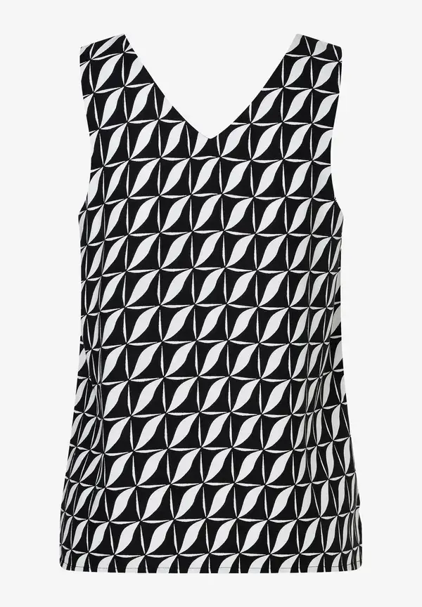 More & More Blusentop, grafischer Print, Sommer-Kollektion Im Verkauf
