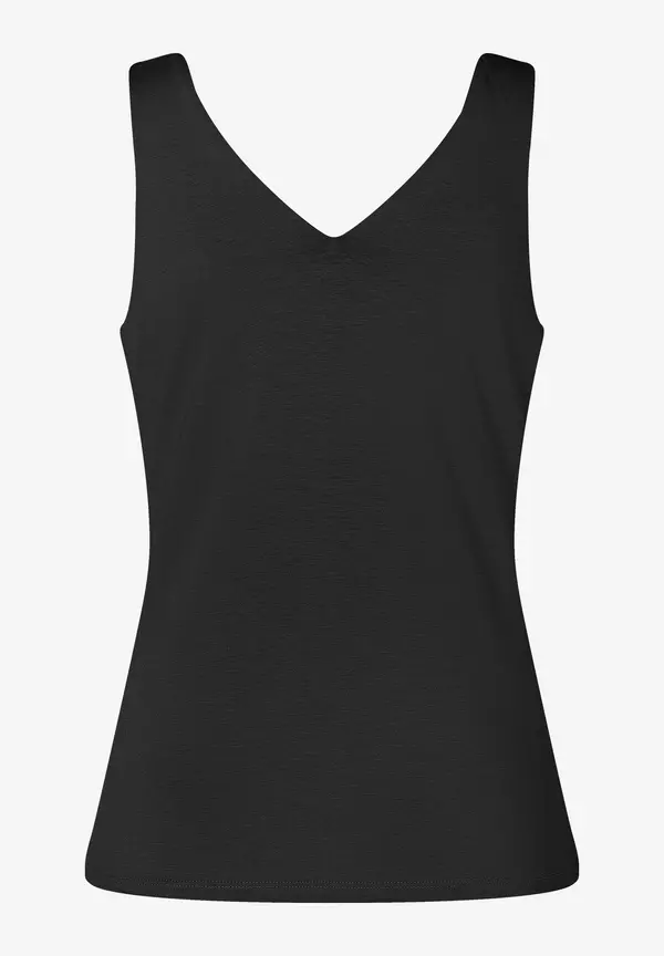 More & More Jerseytop mit V-Ausschnitt, schwarz, Sommer-Kollektion zollfrei