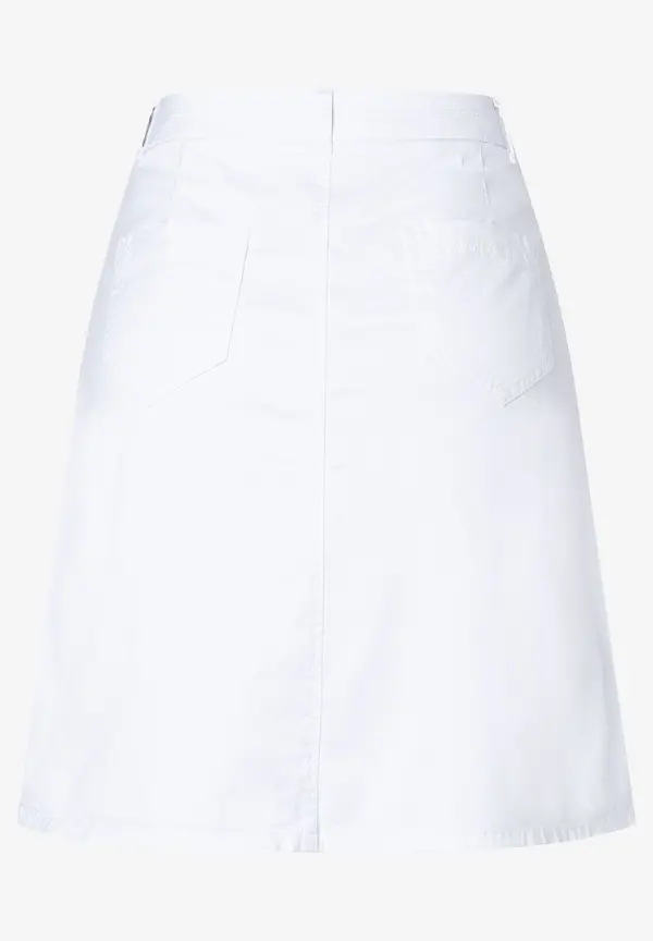 More & More Baumwoll/Stretch Rock, weiß, Sommer-Kollektion 50% Rabatt für begrenzte Zeit