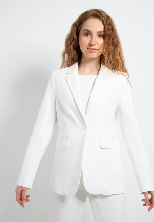 More & More Blazer, ecru, Sommer-Kollektion Fabrik Onlineshop