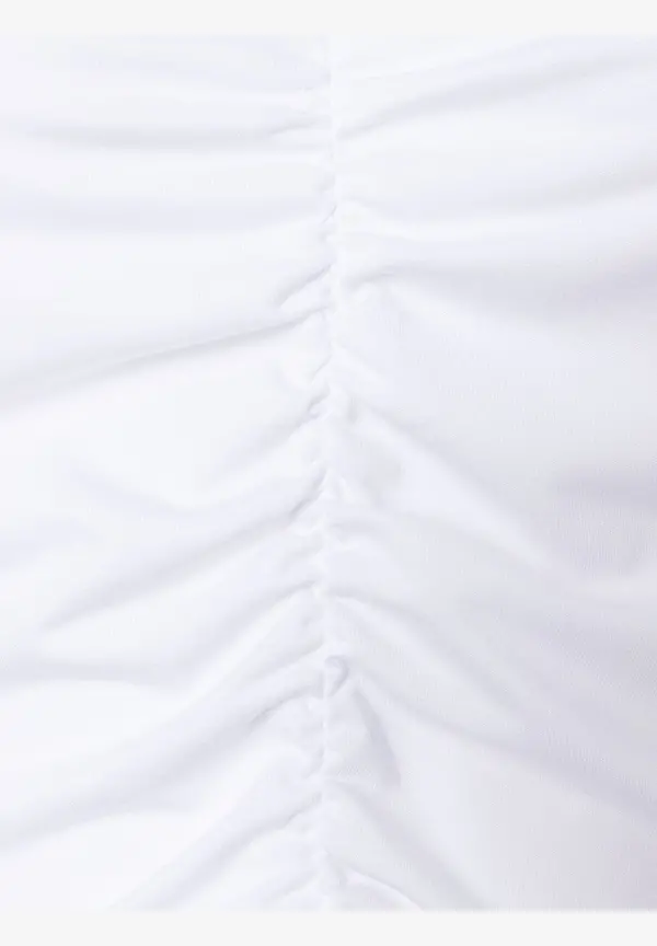 More & More T-Shirt mit Raffung, weiß, Sommer-Kollektion Rabatt