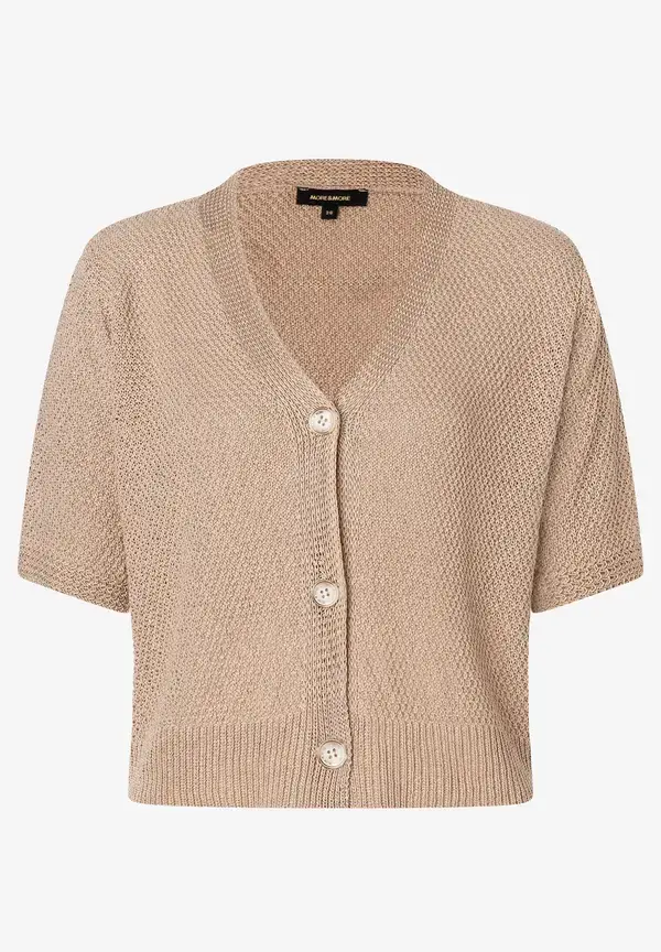 More & More Struktur Cardigan, sand, Sommer-Kollektion Günstig kaufen