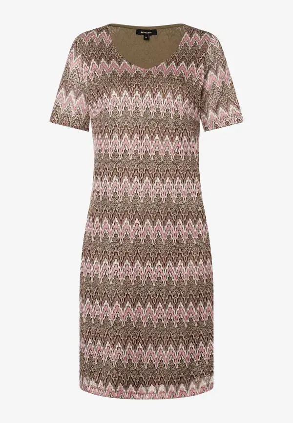 More & More Ajour Jerseykleid, Zick-Zack Dessin, Sommer-Kollektion Weihnachtsangebot