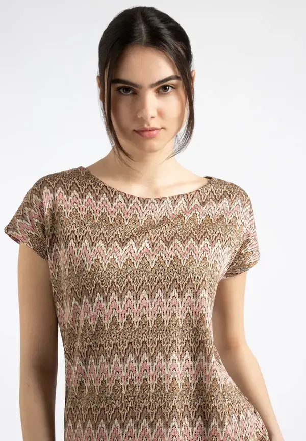 More & More Ajour Shirt, Zick-Zack Dessin, Sommer-Kollektion Osterangebot