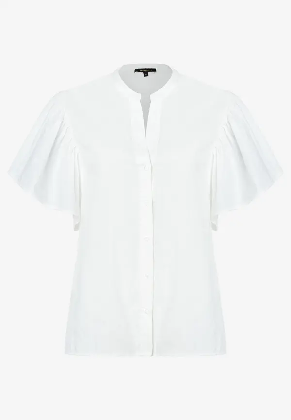 More & More Bluse mit Volantärmeln, weiß, Sommer-Kollektion Muttertagsangebot