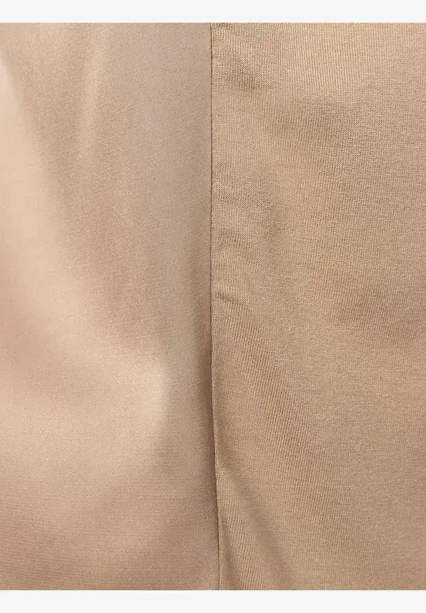 More & More Shirt mit Satinfront, soft toffee, Sommer-Kollektion Heißer Verkauf