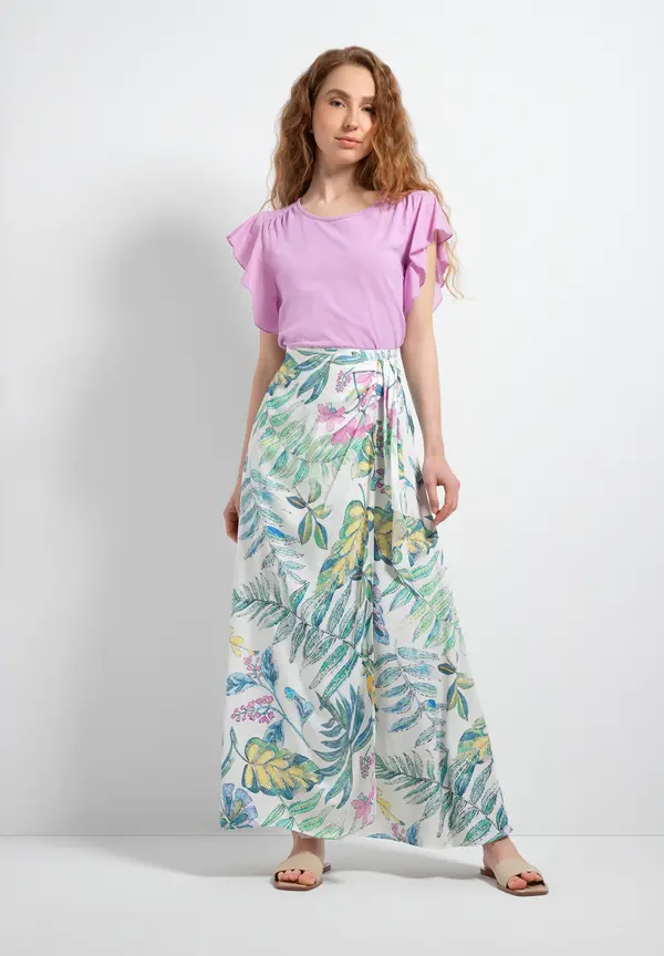 More & More Shirt mit Volantärmeln, summer lavender, Sommer-Kollektion Blitzangebot