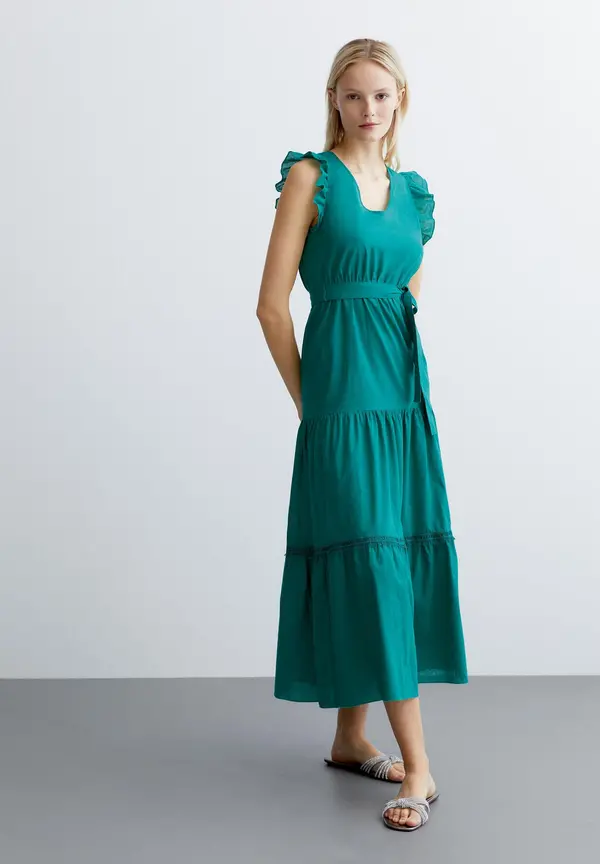 More & More Kleid, summergarden green, Sommer-Kollektion Neuheiten