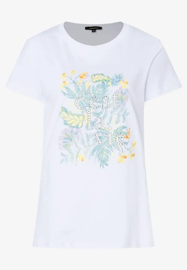 More & More T-Shirt mit Frontprint, weiß, Sommer-Kollektion Bestseller