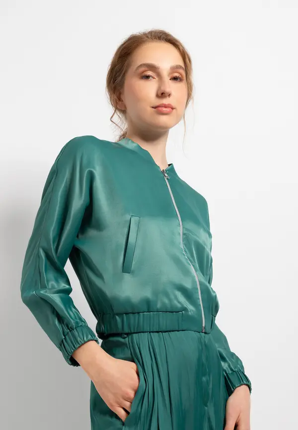 More & More Blouson, summergarden green, Sommer-Kollektion Räumungsverkauf