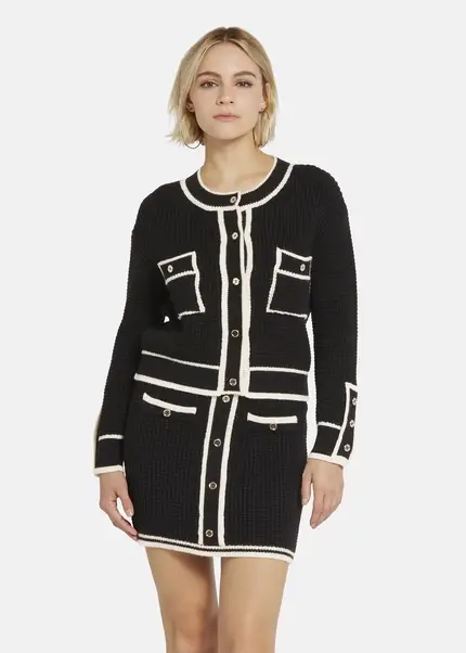 ﻿Nicowa Oversized cardigan - IDOWIA in BLACKarticle number NC8A22104019E-002 Riesige Rabatte