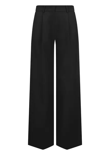 Nicowa Wide Leg Twill Pants - VINIWIA in BLACKarticle number NC9A24003019E-002 Nicowa Wide Leg Twill Pants - VINIWIA in BLACKarticle number NC9A24003019E-002