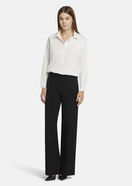 Nicowa Wide Leg Twill Pants - VINIWIA in BLACKarticle number NC9A24003019E-002 Fabrikladen