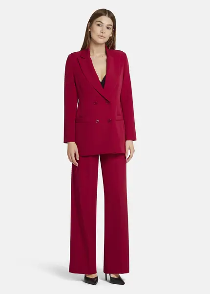 Nicowa Wide Leg Twill Pants - VINIWIA in REDarticle number NC9A24002014E-014 Begrenzt auf 3 Tage