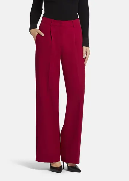 Nicowa Wide Leg Twill Pants - VINIWIA in REDarticle number NC9A24002014E-014 Begrenzt auf 3 Tage