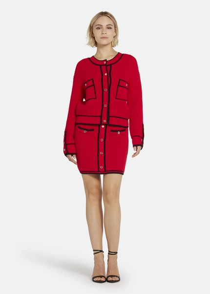 Nicowa Oversized cardigan - IDOWIA in REDarticle number NC8A22104014E-014 Im Verkauf