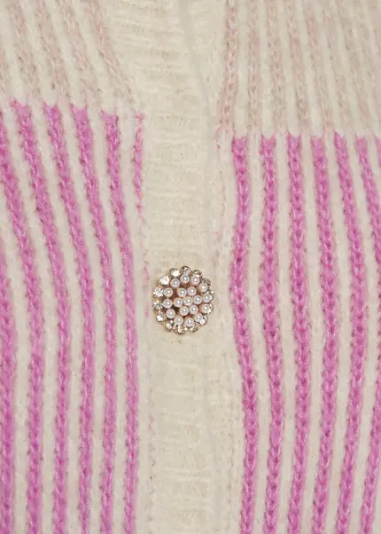 Nicowa Striped Cardigan SINOWA in CREAM MULTICOLORarticle number NC8A22101012E-072 zollfrei