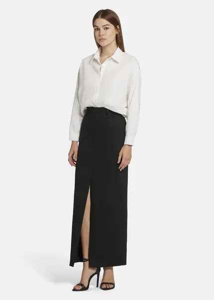 Nicowa Maxi twill skirt TRENALA in BLACKarticle number NC9A22401019E-002 Rabatte dieses Monats