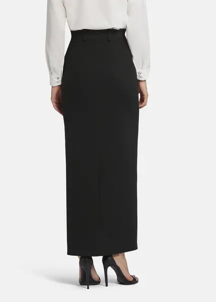 Nicowa Maxi twill skirt TRENALA in BLACKarticle number NC9A22401019E-002 Rabatte dieses Monats