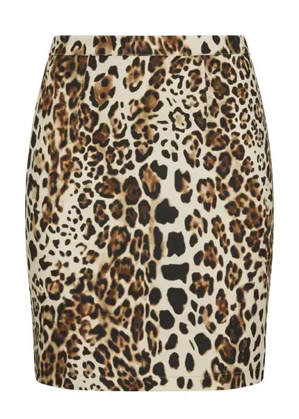 Nicowa Leo twill sheath skirt - TRECAWI in BLACK LEOarticle number NC9A22403017E-151 Nicowa Leo twill sheath skirt - TRECAWI in BLACK LEOarticle number NC9A22403017E-151
