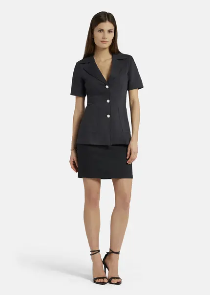 Nicowa Classic sheath skirt - TRECAWI in BLACKarticle number NC9A12402019E-002 im Angebot