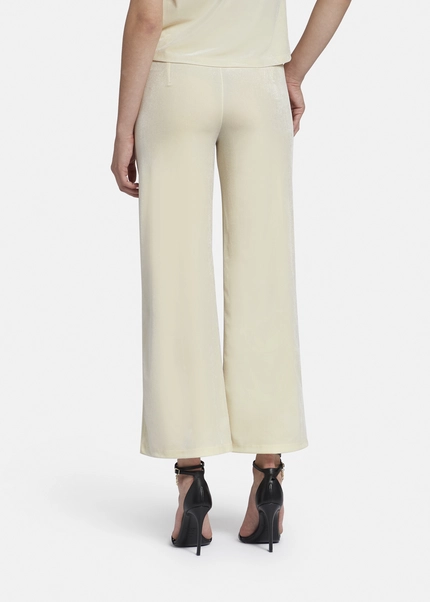 Nicowa Loose trousers made of lamé velvet RIMBIO in OFFWHITE LAMÉarticle number NC8A22508021E-072 Schlussverkauf