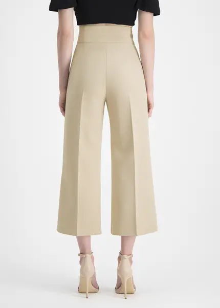 Nicowa Twill culottes with creases – CORADUE in BEIGEarticle number NC7A12016011E-138 Meist gekauft