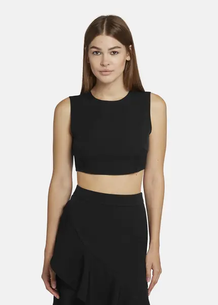 Nicowa Cropped Twill Top - LOWICA in BLACKarticle number NC9A24006019E-002 Günstig kaufen