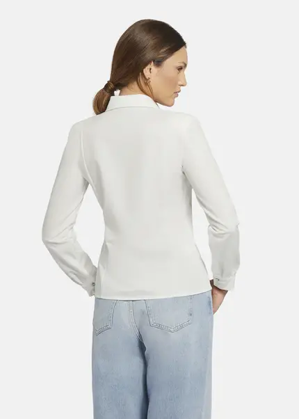 Nicowa Fitted shirt with shoulder pads - CAMIWA in WHITEarticle number NC9A22404011E-004 Großer Ausverkauf