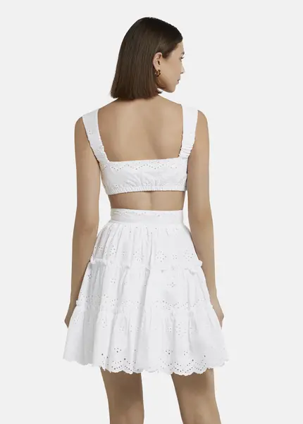 Nicowa Embroidered bustier - GALINAWA in WHITEarticle number NC9A12602011E-004 Flash Sale