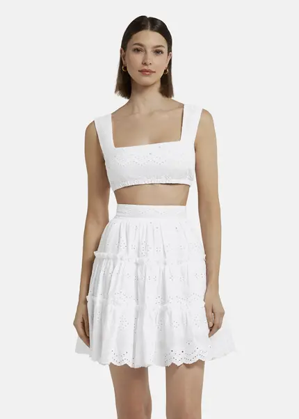 Nicowa Embroidered bustier - GALINAWA in WHITEarticle number NC9A12602011E-004 Flash Sale