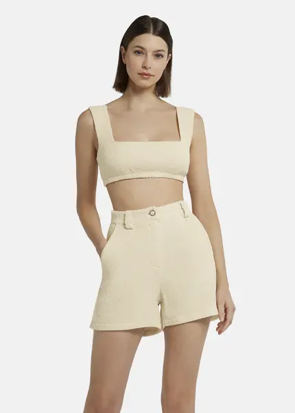 Nicowa Bouclé bustier - JALINOWA in CREAMarticle number NC9A12603011E-072 Begrenztes Angebot
